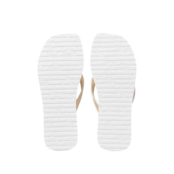 Γυναικείες Παντόφλες Calvin Klein Thong Tpu Metallic Eggshell Bright White YW0YW01720-ACF