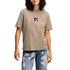 Γυναικείο T-shirt Karl Lagerfeld Reg Ss K Logo Desert Taupe A1W17031-1JH