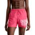 Ανδρικό Μαγιό Calvin Klein Medium Drawstring Pink Flash KM0KM00794-XI1