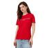Γυναικείο T-shirt Tommy Hilfiger Reg Corp Logo C-Nk Ss Th Optic Primary Red WW0WW40276-XLG