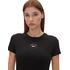 Γυναικείο T-shirt Tommy Jeans Slim Essential Logo 2 Tee Black DW0DW20316-BDS